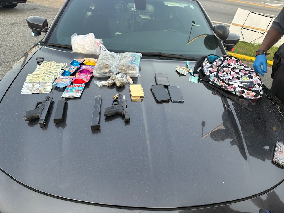The Dougherty county Sheriffs Office found these items during a traffic stop that was...