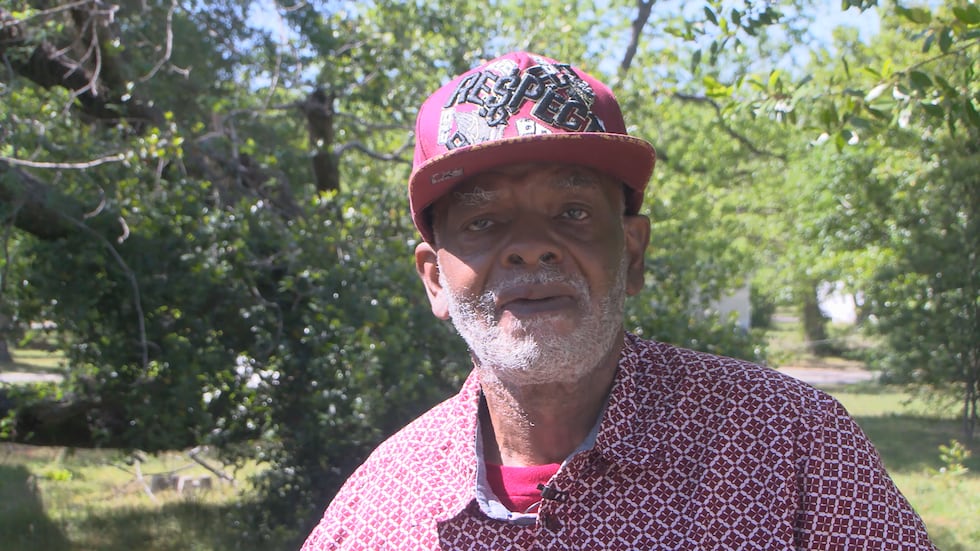 Albany man says he narrowly escaped serious injury when a tornado sent a large tree crashing...