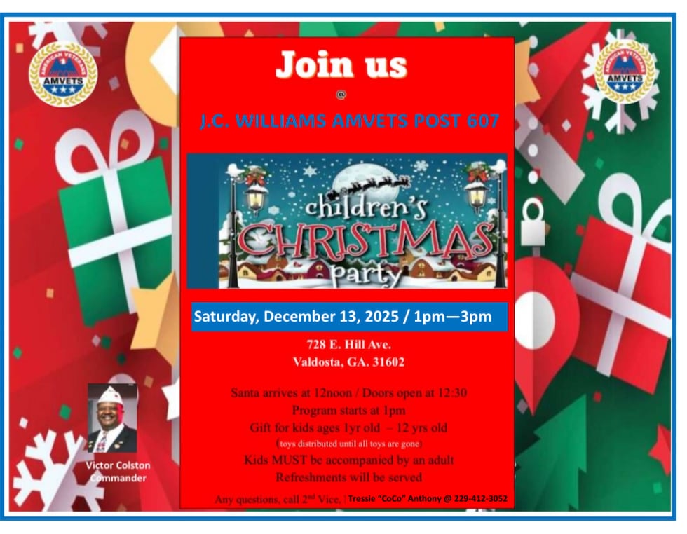 Two events planned for Saturday, December 13, to spread Christmas cheer for Valdosta families.