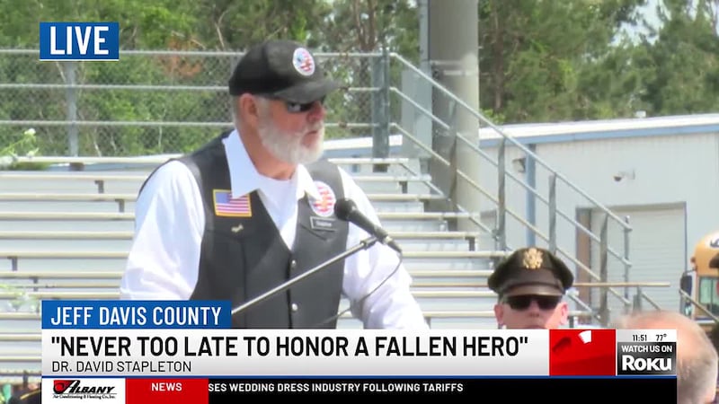 Procession, funeral held in South Ga. for returned Korean War veteran