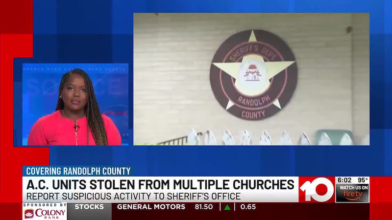 AC units vandalized, stolen from multiple South Ga. churches near hottest days of the year