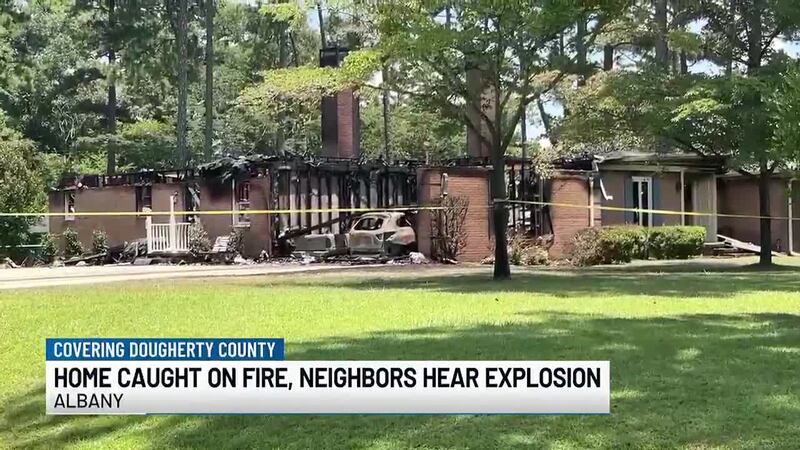 A home on the corner of Old Dominion Road and Quail Hollow Road in Albany caught fire this...