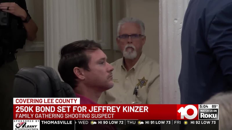 A Lee County judge will set a new bond for Jeffrey Tyler Kinzer, the man accused of opening...