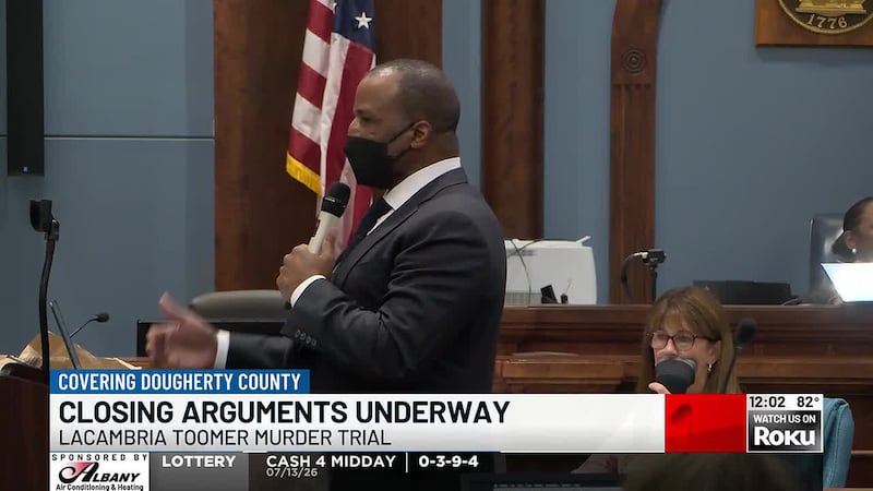 Closing arguments began Tuesday morning in the Lacambria Toomer murder trial.