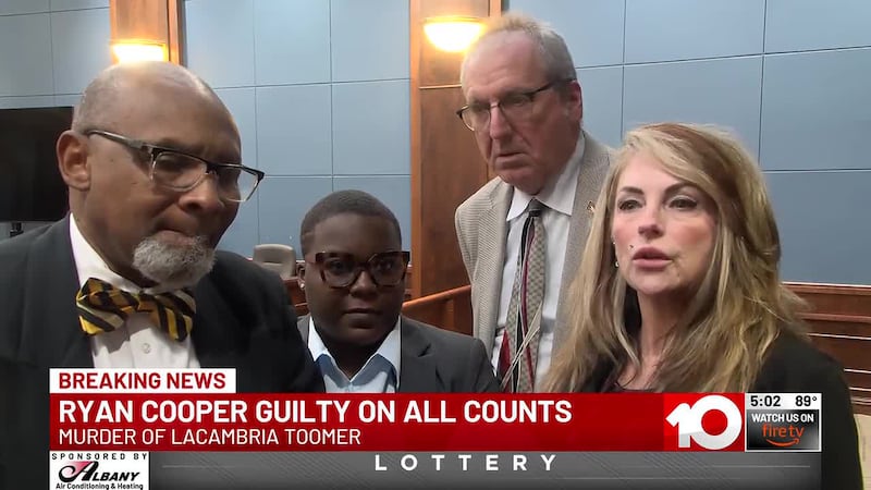 Guilty verdict reached in Lacambria Toomer murder trial 5 p.m. hit at 7/14/26