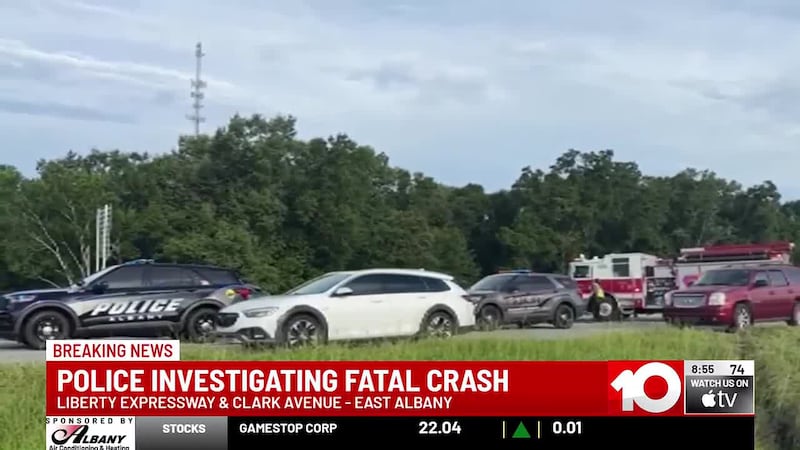 A fatal crash has shut down a portion of the southbound Liberty Expressway in Albany Tuesday,...