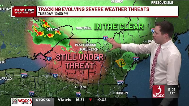 The National Weather Service has issued a Severe Thunderstorm Watch for northern and central...