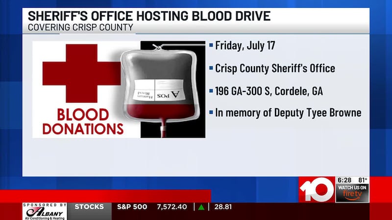 The drive is hosted in memory of Deputy Tyee Browne.