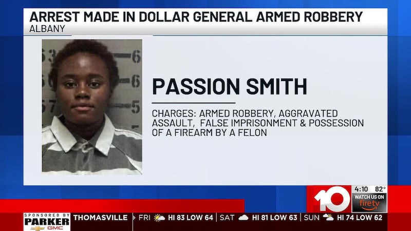 Police say the 20-year-old woman reportedly threatened to kill the clerk before stealing money.