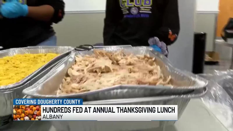 OTC fed gave out at least 200 hot meals to anyone that came to the Albany Civic Center.