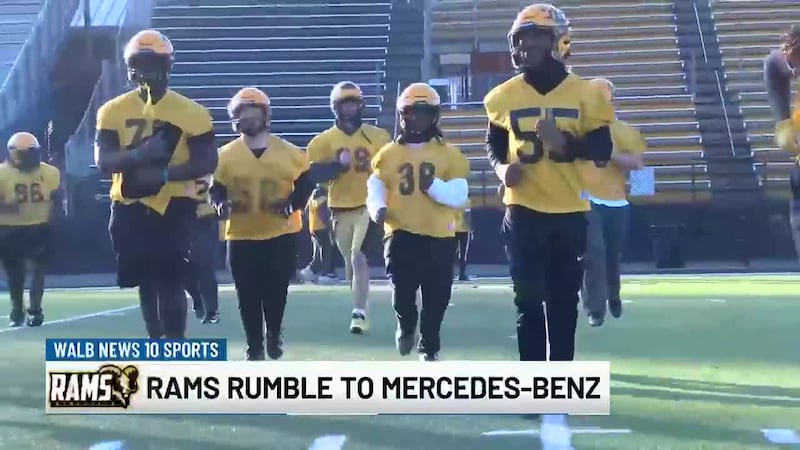 Rams rumble to Mercedes-Benz stadium