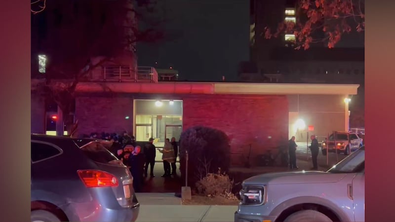 First responders at the scene of a reported active shooter situation at Brown University on...