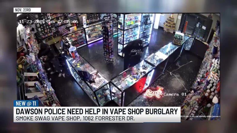 Seeking help to find two individuals who burglarized a smoke shop.