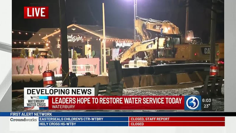 Water main break update Tuesday morning - WFSB